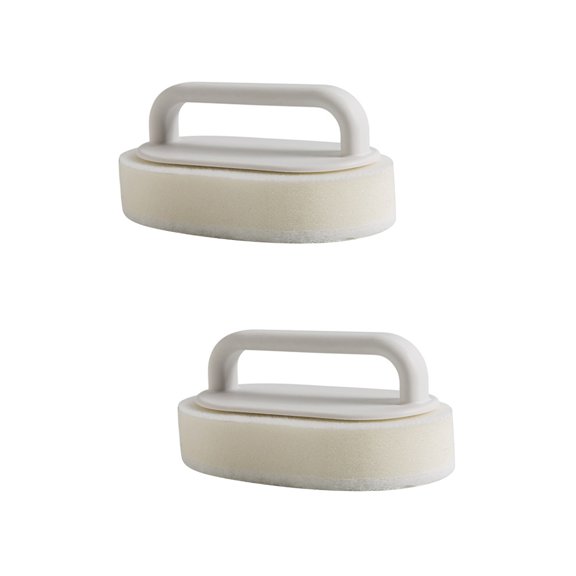 2-Pack Foam Cleaning Brushes with White Sponge for Furniture and Household Use, 15x9x3CM, Cleaning Tools