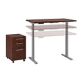 thumbnail image 3 of Move 60 Series Height Adjustable Standing Desk with Storage in Cherry, 3 of 7