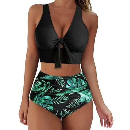 

fvwitlyh Bikini Sets for Womens Swimsuit Shorts Women Bikini Set Swimwear Push Up Swimsuit Bandeau Padded Sports Bra Swimsuit Tops for Women Bikinis