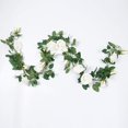 thumbnail image 2 of Ventas promocionales Guirnalda de flores de seda de enredadera de rosas artificiales Cestas colgantes Plantas para interior y exterior Decoración de pared de jardín con arco de bod, 2 of 3