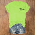 thumbnail image 6 of Dorinao Mama Shirts for Women Short Sleeve Love Letter Printed Graphic Mom Tee Tops, Green, S, 6 of 9