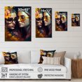 thumbnail image 4 of Designart Stylish Women Kissing I Canvas Wall Art, 4 of 5