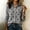Grey, variant on Endives Cardigan Sweaters for Women Denim Collar Button-Front Ribbed Knit Cardigan Sweater Long Sleeve Casual Fall Top M