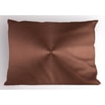 thumbnail image 1 of Copper Pillow Sham Circle Copper Steel Texture Inspired Radial and Round Plaque with Shades Image Print, Decorative Standard King Size Printed Pillowcase, 36 X 20 Inches, Bronze, by Ambesonne, 1 of 2