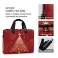 thumbnail image 4 of 16" Laptop Briefcase for Work Travel Laptop Shoulder Bag Carrying Handbag Laptop Case Red Christmas Tree, 4 of 8