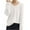 White, variant on Sweaters for Women, Tops for Women Trendy Women's New Candy Color Knitted Sweater Thickened High Neck Pullover Sweater Thread Stripe Slim Bottom Long Sleeve Round Neck Tops/Shirt