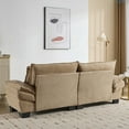 thumbnail image 2 of Modern Corduroy Sofa Sleeper Couch 84*32*32" for Bedroom, Living Room - Durable & Comfortable, 2 of 21