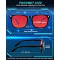 thumbnail image 6 of 2026 New Professional Sleep Glasses with 99.9% Blue Light Blocking Dual AR Coatings Red Lens, Computer Gaming Glasses for Men Women, Anti Fatigue & Eye Strain, 6 of 6