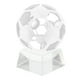 thumbnail image 4 of KAKOWELY Adorno de fútbol de cristal Balón de fútbol de cristal Balón de fútbol de cristal transparente con soporte, 4 of 5