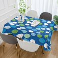 thumbnail image 2 of Yayeee Tablecloths 54" x 54" Rectangle Wrinkle Resistant Party Table Cover, Blue Dots, 2 of 8