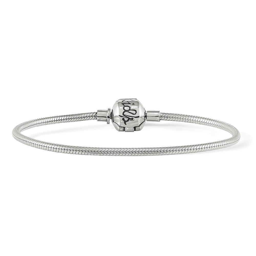 Sterling Silver 14cm Kids 5.5in Hinged Clasp Bracelet