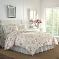 thumbnail image 6 of Laura Ashley Wisteria Velour 3-Piece Full/Queen Comforter Set in Blush, 6 of 11