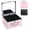 Icy Pink, variant on Makeup Case with LED Mirror, Portable Lockable Case, Travel Makeup Box for Women, Organizer, Detachable 3-Color Lighted Mirror, Adjustable Dividers, Brush Holder