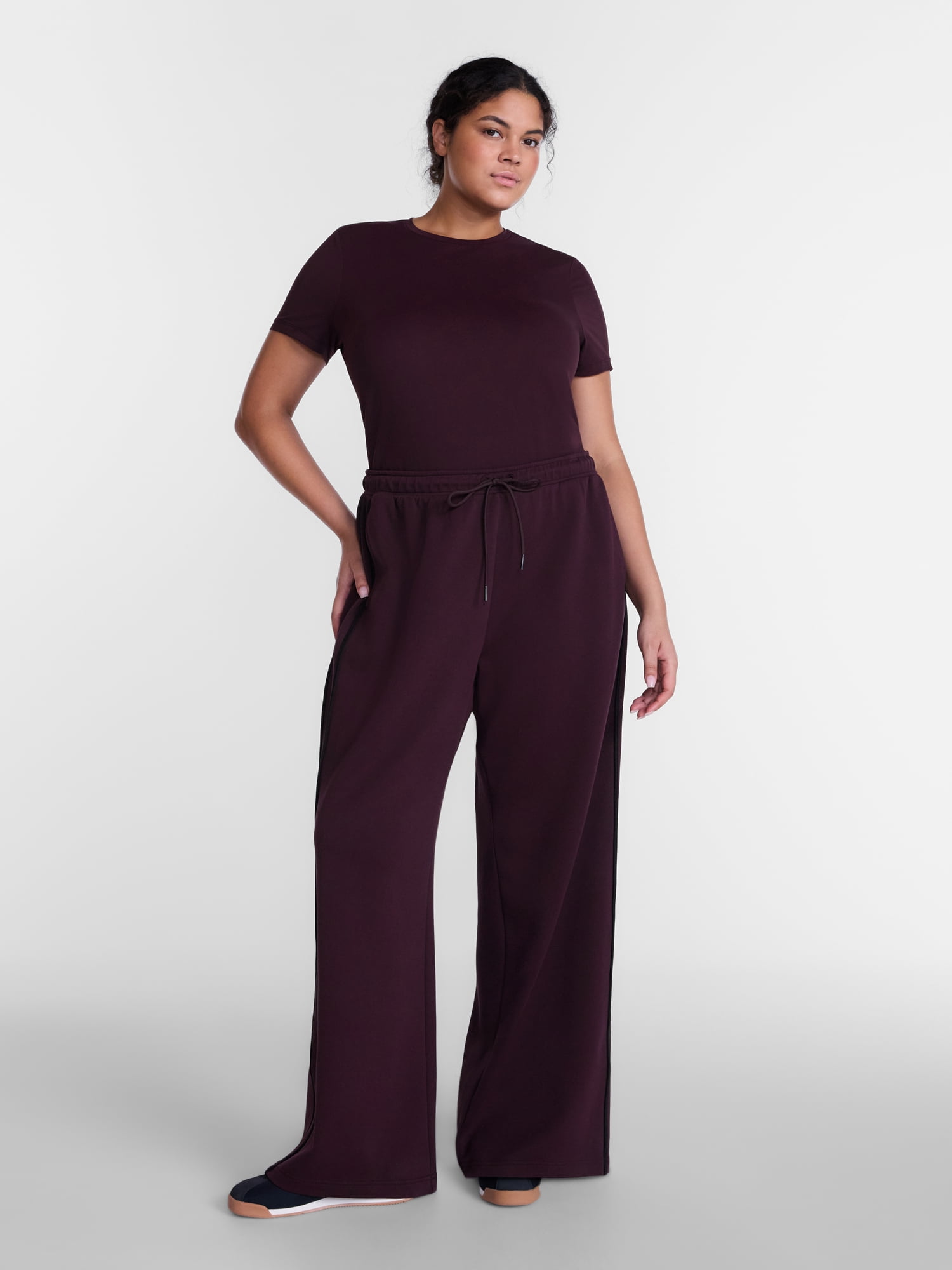 Avia Women's Pique Knit Track Pants, 31" Inseam, Sizes XS-XXXL