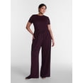thumbnail image 2 of Avia Women's Pique Knit Track Pants, 31" Inseam, Sizes XS-XXXL, 2 of 6