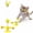 Yellow, variant on BESTSKY Cats Toys,Quick Interest Spark Cat Feather Toys,Safe Durable Cat Wand Toys,Yellow