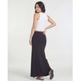 thumbnail image 3 of Real Essentials 3 Pack: Women's Ultra-Soft Flowy Maxi High Waisted Long Skirts (Available in Plus Size), 3 of 7