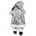 thumbnail image 6 of STP Goods Santa Claus with Staff Collectible Doll 18" (45 cm) Santa Claus Christmas Figurine Holiday Décor Xmas Standing Decoration Xmas Figure Doll Decoration, White and Silver, 6 of 7