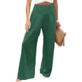 thumbnail image 2 of Women's Palazzo Lounge Pants Wide Leg High Waist Pull-On Flowy Toursers with Pockets S, 2 of 5