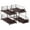 Brown, variant on 2-Tier Cabinet Storage Organizer Baskets with Sliding Drawer Set of 2, White