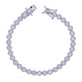 thumbnail image 1 of Pulsera de cadena de tenis de circonia cúbica, joyería hexagonal geométrica de alta calidad, 16cm, 18cm, 3 colores Fivean unisex, 1 of 2