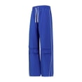 thumbnail image 4 of Mgmyaa Men's Flat Front Sports Pants With Drawstring Elastic Waist Stretchable Adjustable Straight Leg Full Length Soft Lightweight For Jogging, 4 of 8