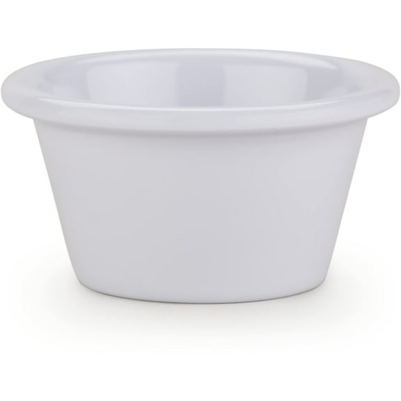 Stackable Melamine Ramekin 2 Oz - Lightweight and Perfect for Salsa, Sauces, and More White