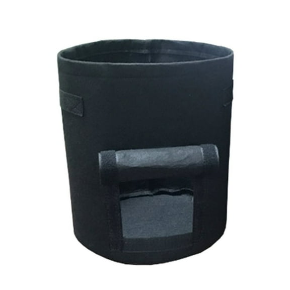 Grow Bags, Potato Grow Bags, 5 Gallon, Pack Planter Pot with Handles and Window for Potato Tomato and Vegetables(Black)