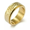 thumbnail image 2 of 8MM Silver/Gold/Black Spinner Ring Men's Stainless Steel Anniversary Band Sz7-13, 2 of 8