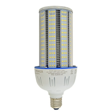 Baltoro CLD6055 LED Corn Bulb, 360° Flood Light Replaces 250-300 Watt MH, HID, HPS & CFL Medium Screw Base (E26/E27) Area Lighting, 5000K UL & DLC, 6750 Lumen High Brightness. 54