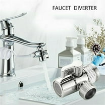 Splitter Diverter Faucet Adapter, Qiopertar Under $5 Faucet Adapter Kitchen Sink Splitter Diverter Water Tap Connector