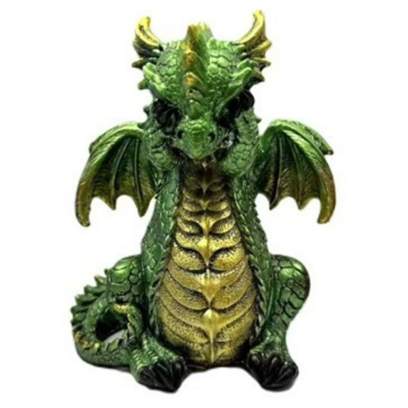 FC Design 5.5"H Green Dragon no See Figurine Statue Sculpture Ornament Decoration Home/Room Decor and Unique Gift Ideas for Housewarming, Holidays and Birthdays