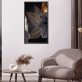 thumbnail image 3 of Diamante pintura 5D taladro redondo completo mosaico DIY negro oro flores Kit arte decoración Hugtrwg Para estrenar, 3 of 9