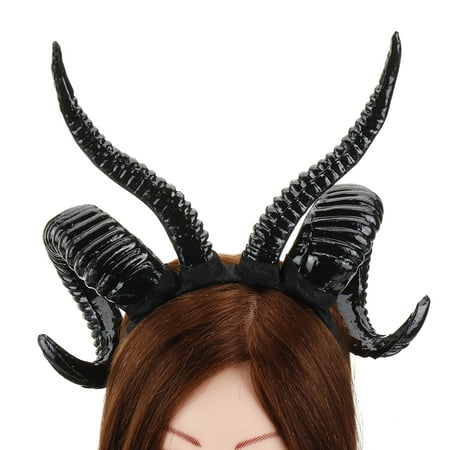 Punk Mori Girl Elk Horn Antelope Sheep Headband Antlers Headress Gothic Custom Party Halloween Cosplay