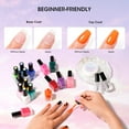 thumbnail image 5 of Nailshion Quick Air Dry Nail Polish Set, 16 Colors 10ML Rainbow Nail Polish with Clear Base Top Coat and 35Pcs Remover Pads Spring Summer Regular Nail Lacquer Gift for Women Girls, 5 of 9