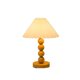 thumbnail image 1 of Mesita de noche de madera retro for dormitorio, pantalla plisada, lámpara de mesa pequeña, 1 of 4