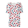 thumbnail image 4 of VerPetridure Womens American Flag Tank Tops Patriotic Shirts for Women 4th of July Tanks Top Loose Fit Summer V-Neck Tees Top, 4 of 5