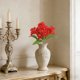 thumbnail image 5 of Recortes De Plástico Ramo de flores artificiales de pensamientos rojos, flores de seda artificiales para decoración de bodas y hogares (1 pieza) Rkxzt, 5 of 8