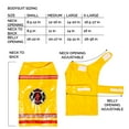 thumbnail image 6 of Pet Krewe Dog Firefighter Costume - Funny Halloween Pet Fireman Outfit Costumes for Small, Medium, Large Cats and Dogs. (X-Large), 6 of 9