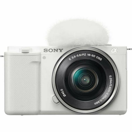 Sony - Alpha ZV-E10 Kit Mirrorless Vlog Camera with 16-50mm Lens - White