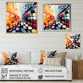 thumbnail image 4 of Designart "Chromatic Elixir Opt Art wall decor II" Abstract Floater Framed Wall Decor, 4 of 7