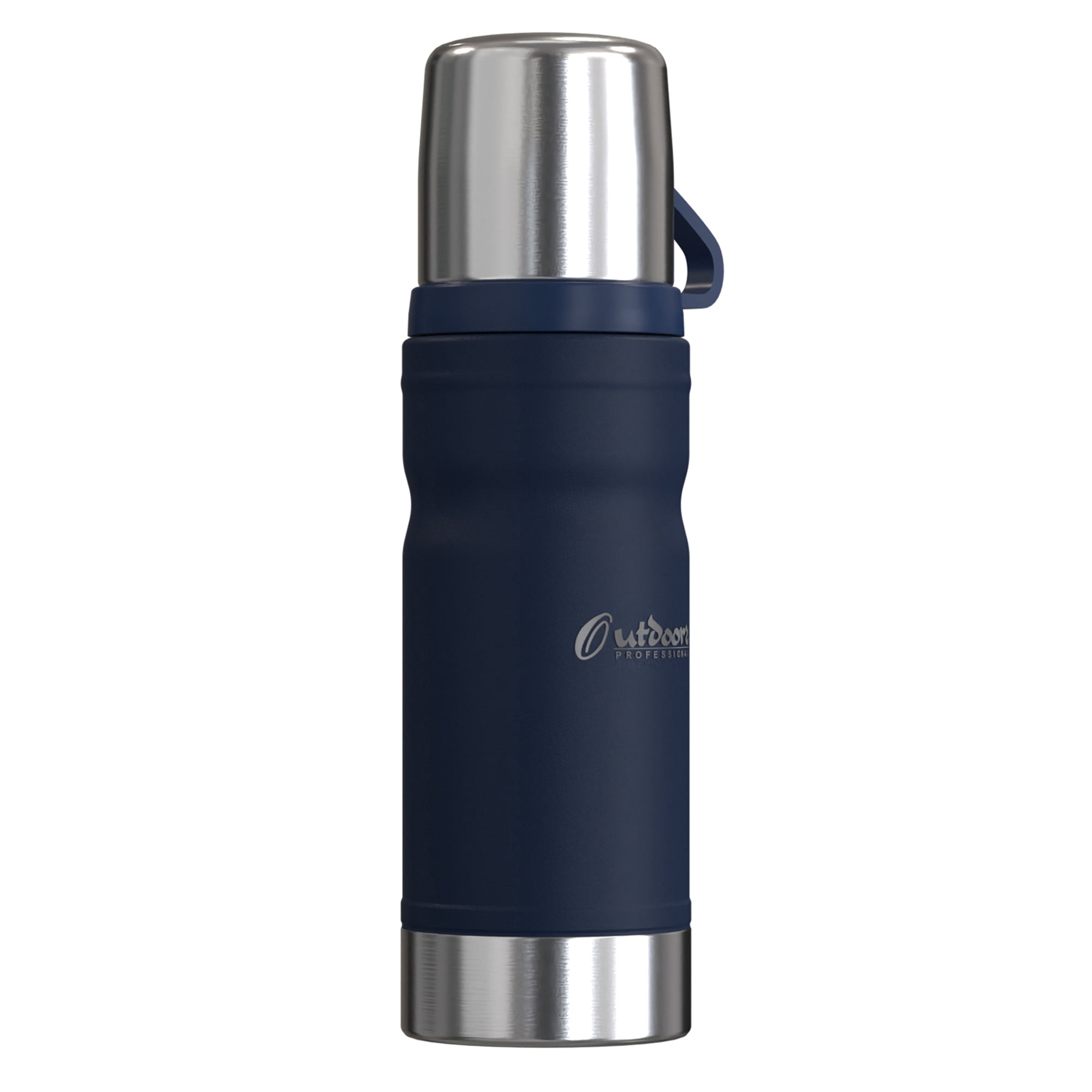Outdoors Professional 25.3-Oz. (750 mL) Stainless Steel Termo Go Vacuum Bottle (Blue), OUTD9348