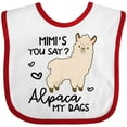 thumbnail image 3 of Inktastic Mimi's You Say Alpaca My Bags Boys or Girls Baby Bib, 3 of 4
