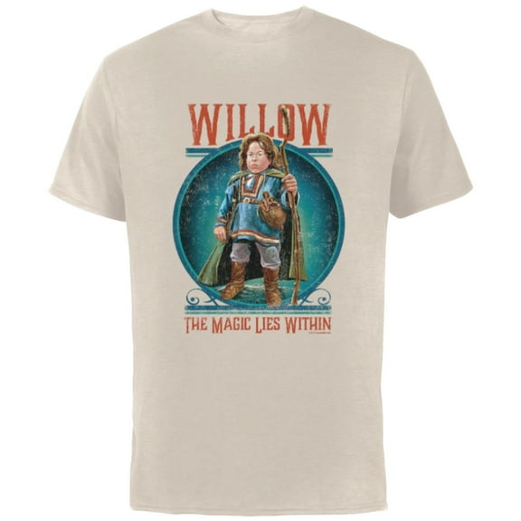 Lucasfilm Willow Movie Unlikely Hero The Magic Lies Within - Short Sleeve Cotton T-Shirt for Adults - Customized-Natural