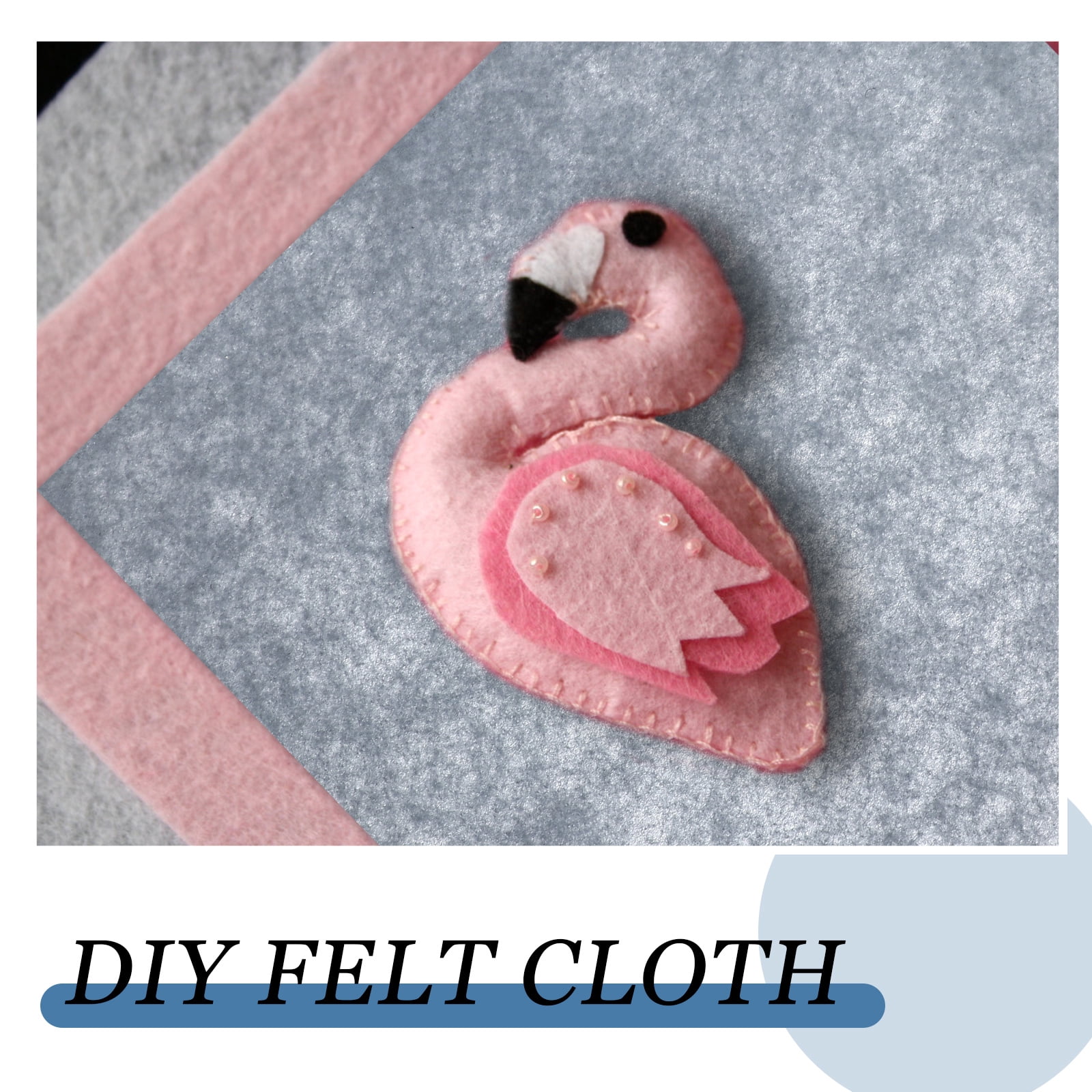 Eease 40 Sheets Crafting Felt Cloth DIY Felt Sheets Crafting Felt Sheets Handmade Felt Fabric