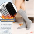 thumbnail image 2 of Women's Knee High Wool Socks Winter Thick Thermal Soft Comfy Over Knee Long High Socks 2 Pairs, 2 of 6