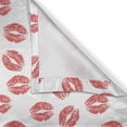 thumbnail image 6 of Ambesonne Feminine Grommet Curtain, Red Lipsticks Kiss Marks, 50" x 54", White Red, 6 of 6
