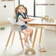 thumbnail image 4 of Fodoss Trona De Madera 3 En 1 para Bebés Y Niños Pequeños,Trona Infantil Convertible Fácil De Limpiar,Silla De Diseño Moderno para Comer De Bebe, 4 of 5