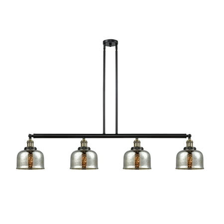 

Innovations 214-BAB-S-G78 Large Bell 4 Light Island Light part of the Franklin Restoration Collection Black Antique Brass
