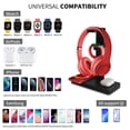 thumbnail image 2 of 4-in-1 wireless charger with adapter removable practical 4-in-1 wireless charger headset holder OfficeP10. IPhone case Suitable for Bluetooth headset and watch black, 2 of 5